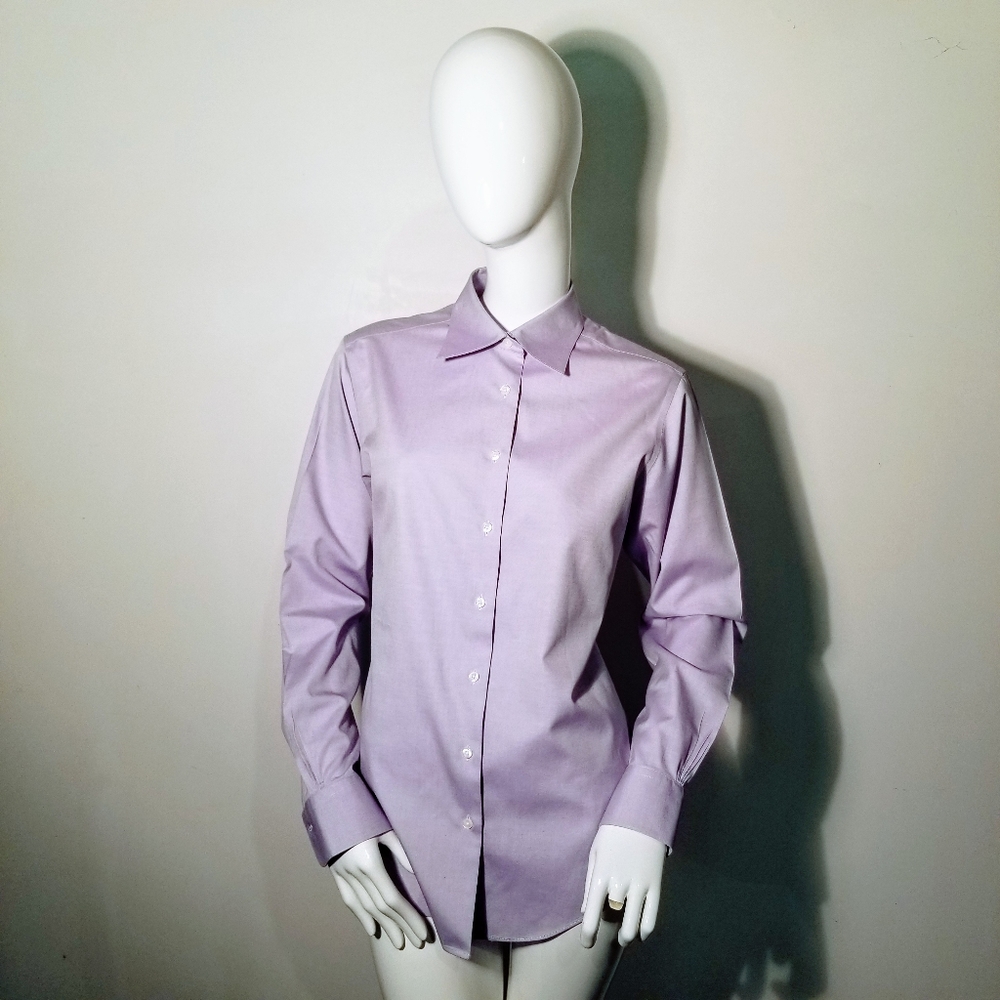 New Brooks Brothers Lilac Non Iron Womans Shirt